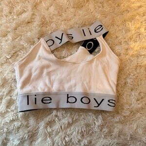 Boys Lie Bralette in White